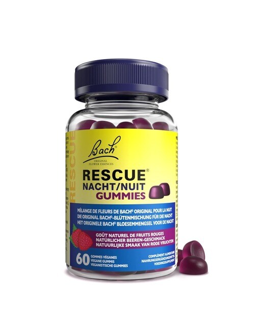 Suplemento Alimentar Rescue Night Gomas com sabor a Frutos Vermelhos - 60 gomas 1