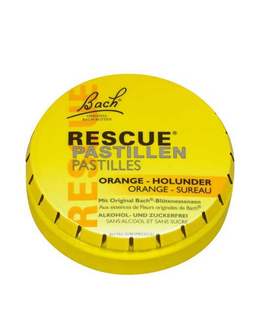 Pastilhas RESCUE Sabor Laranja e Flor de Sabugueiro - 50 g 1