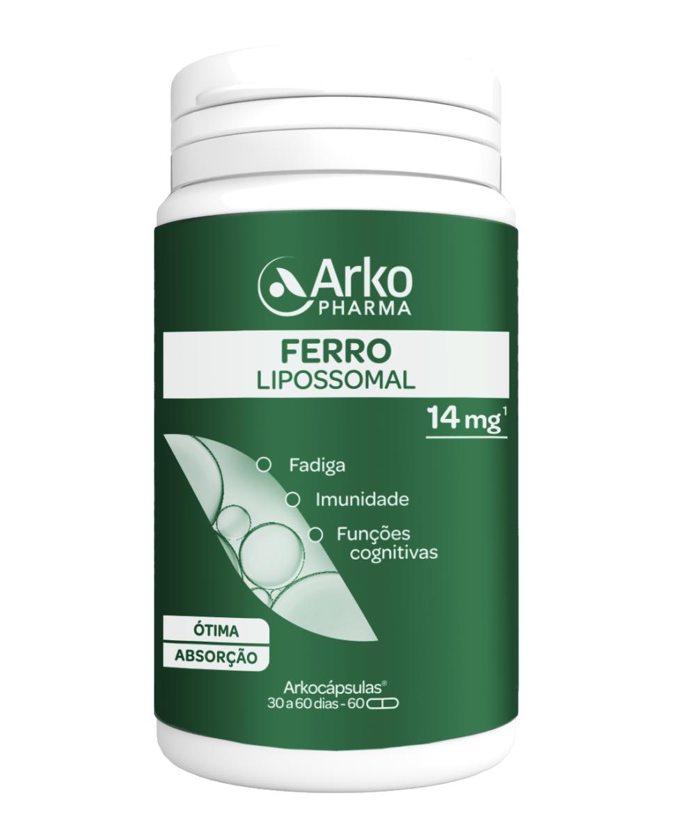 Imagem 0 de Suplemento Alimentar Arkocápsulas Ferro Lipossomal - 60 cápsulas