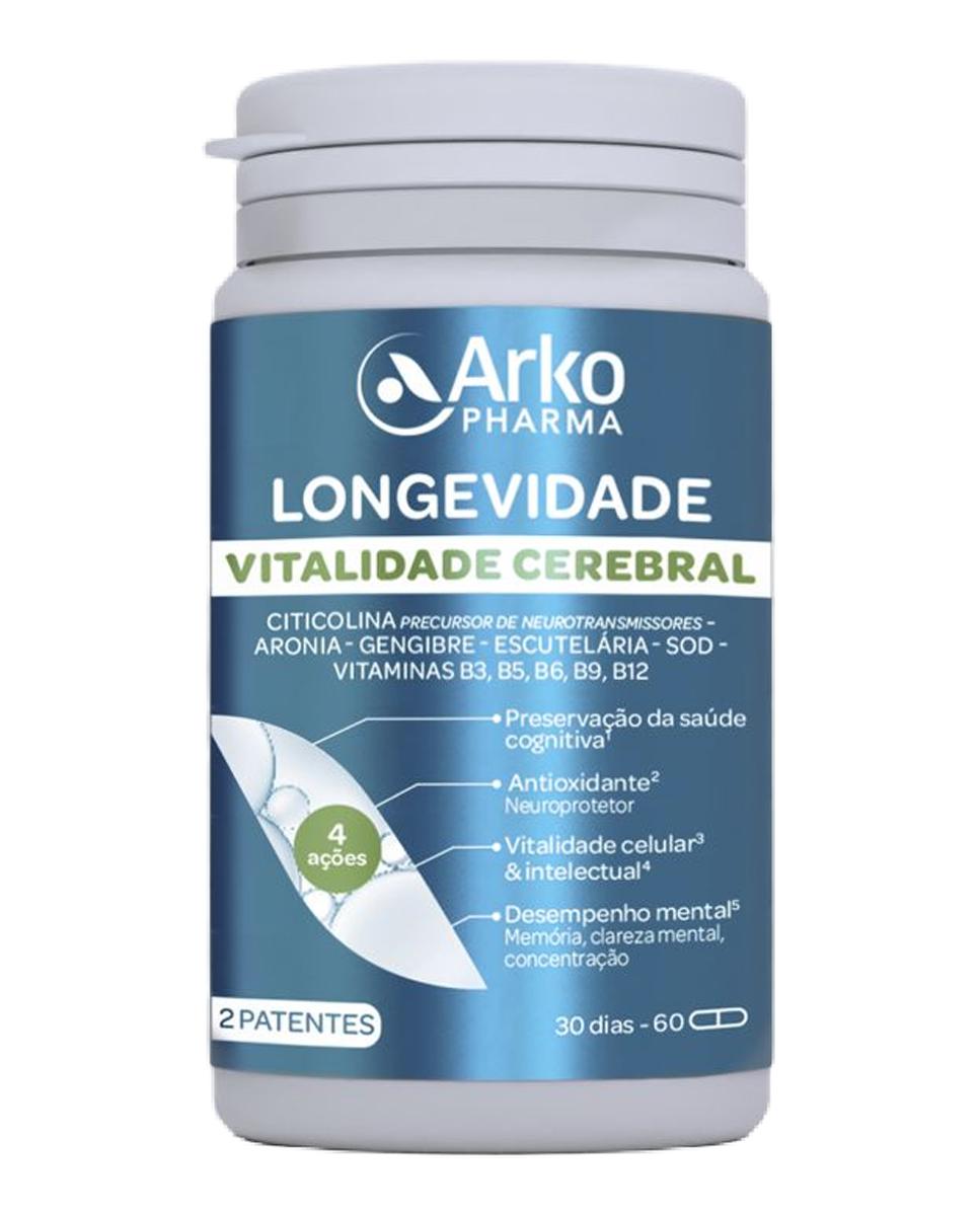 Imagem 0 de Suplemento Alimentar Longevidade Vitalidade Cerebral - 60 cápsulas