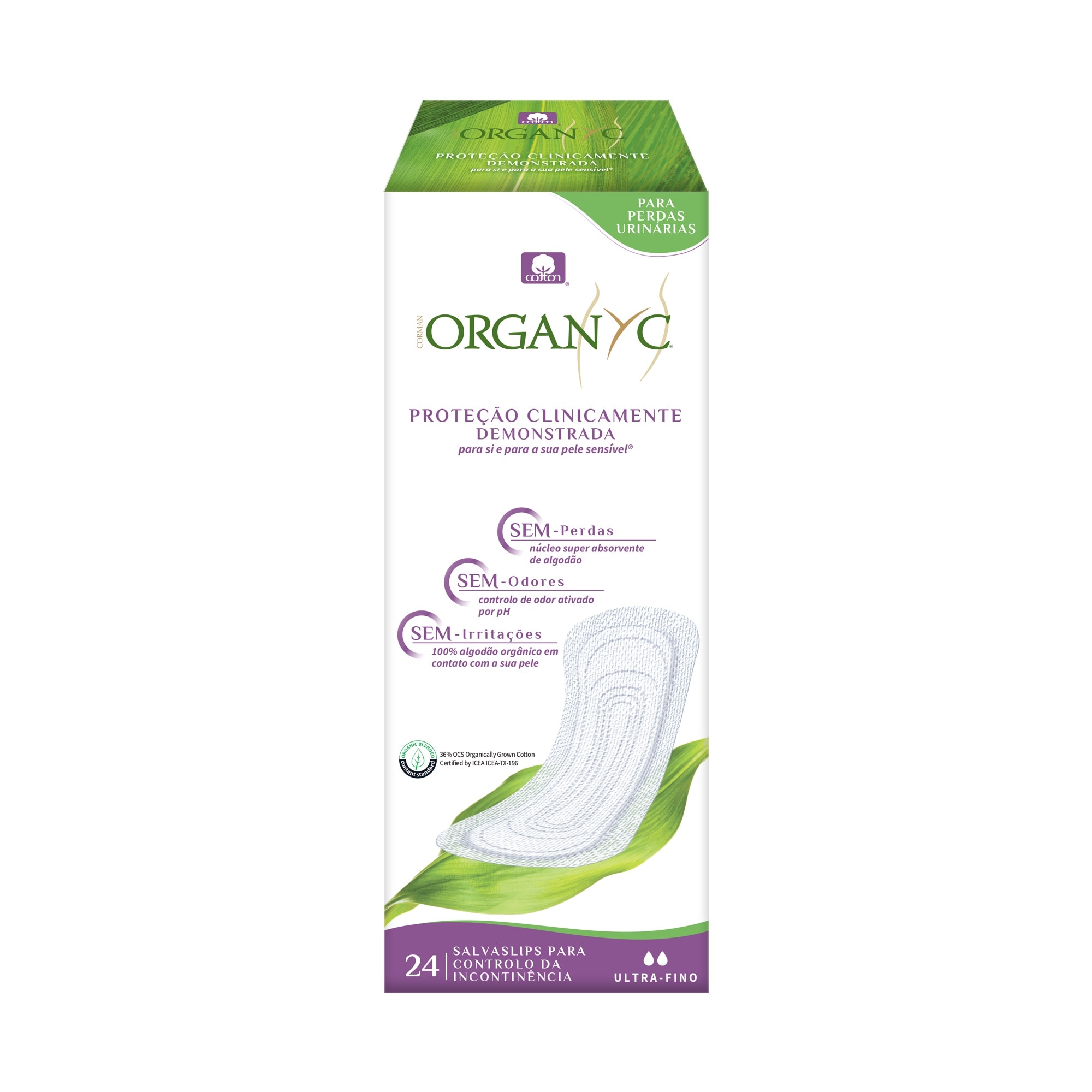 Imagem 0 de Organyc Penso Incontinência Urinária Ultra Fino X24