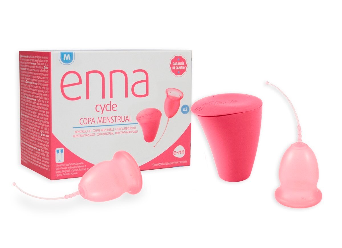 Kit Copo Menstrual Tamanho M 2 un. + Caixa Esterilizadora 1