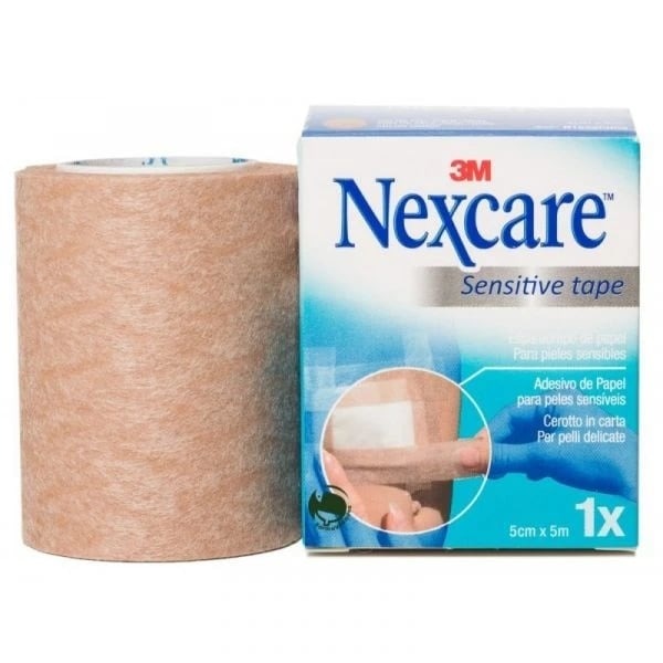 Imagem 0 de Adesivo Sensitive Tape Adesivo Papel Bege  1 adesivo (2,5 cm x 5 cm) Nexcare