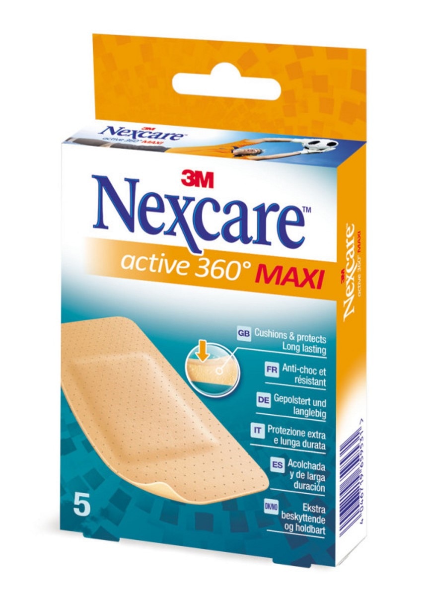 Pensos Rápidos Active 360° Maxi Nexcare - 5 pensos 1