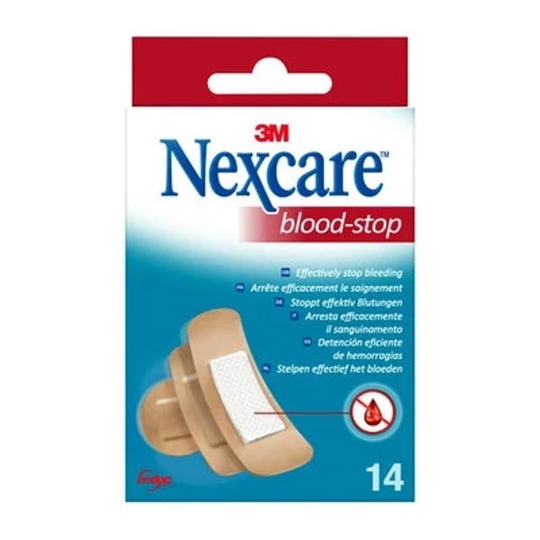 Pensos Blood-Stop Pensos Rápidos Sortido 14 unidades (3 tamanhos) Nexcare 1