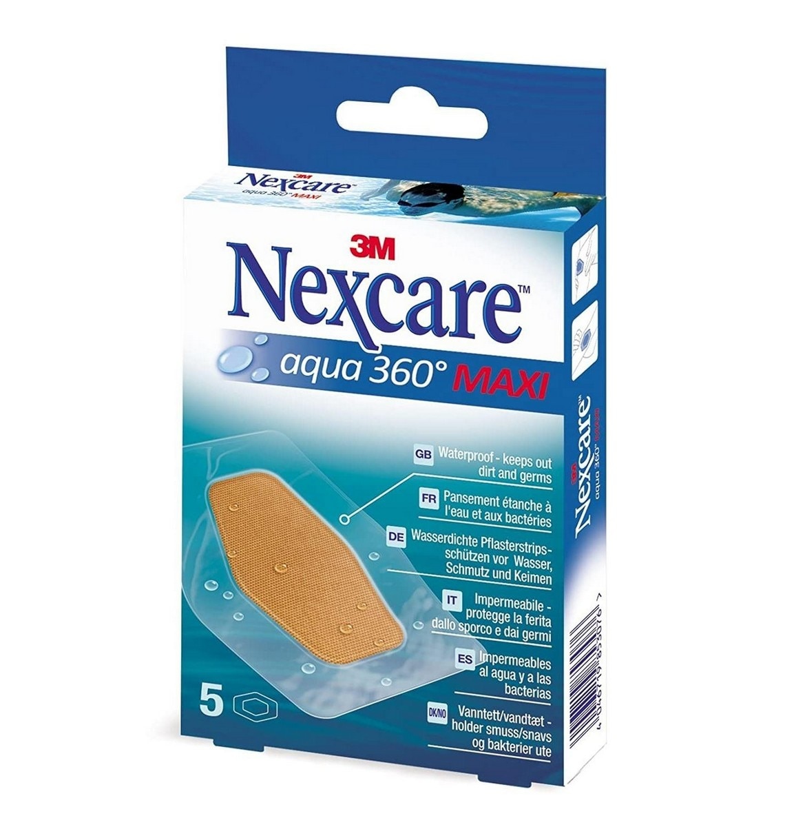 Imagem 0 de Pensos Nexcare Aqua 360 - 5 pensos