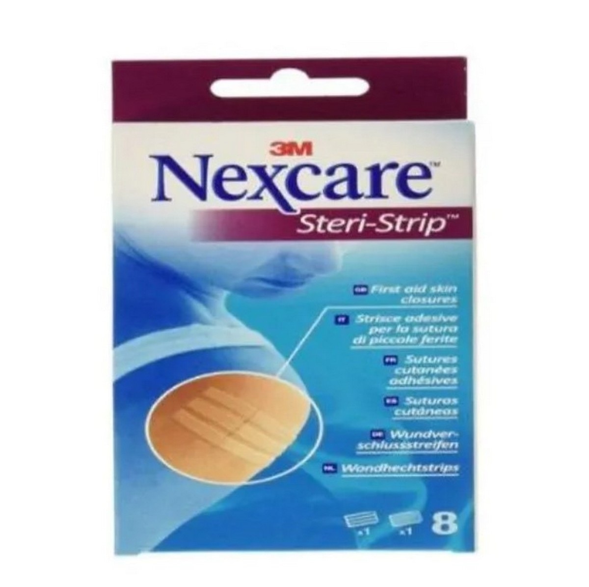 Imagem 0 de Fitas de Satura Steri-Strip Nexcare - 8 un.