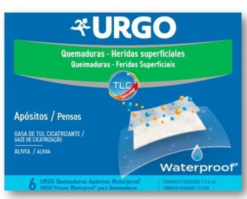 Pensos Queimaduras Waterproof 6 pensos Urgo 1
