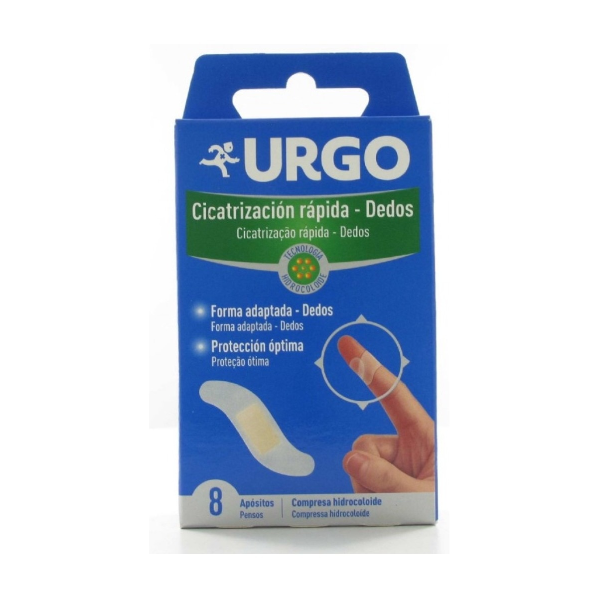 Pensos Cicatrização Rápida Dedos 8 pensos Urgo 1