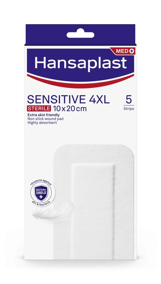 Pensos Hipoalergénico para Feridas Grandes Sensitive 4XL - 10x20 cm 1
