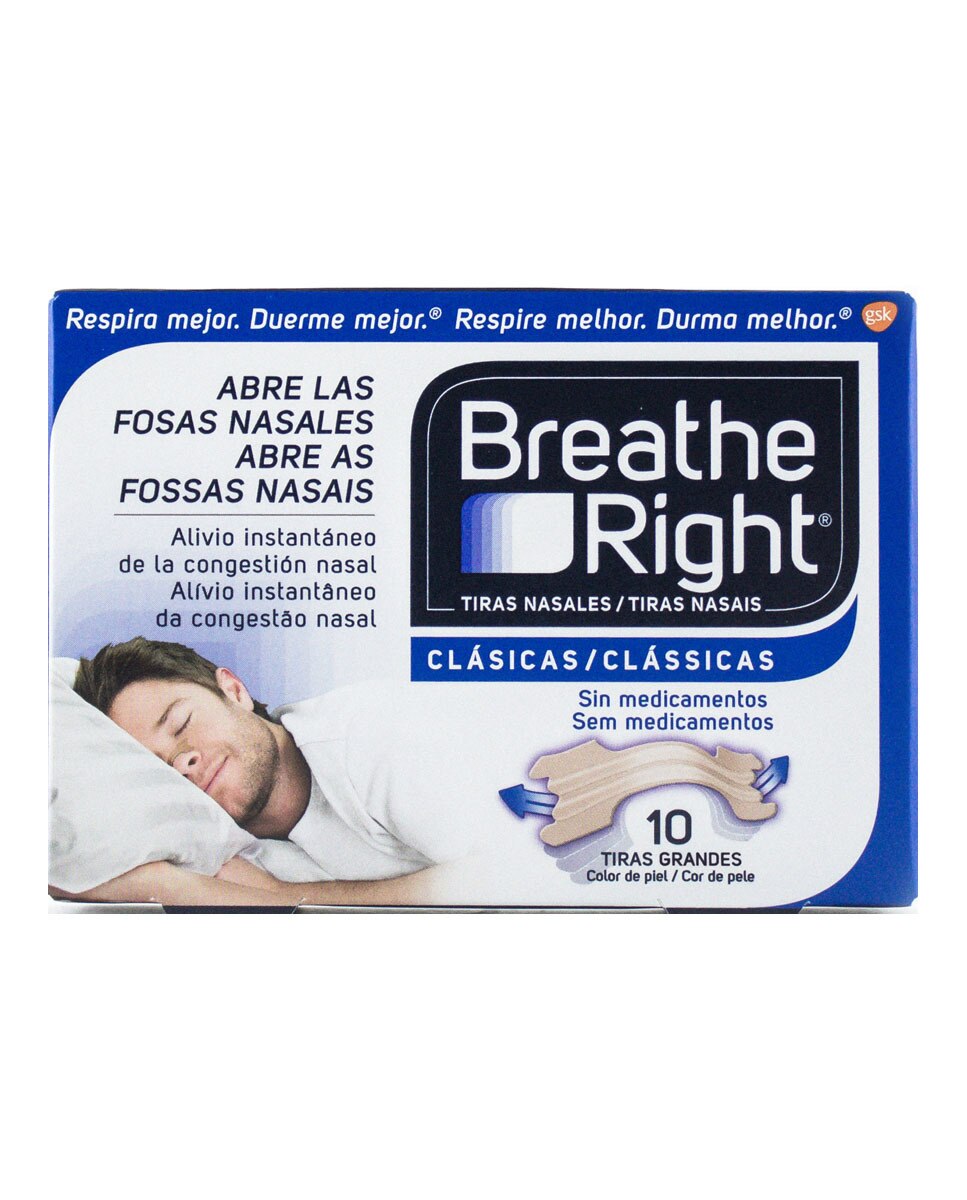 Tiras Nasais Clássicas Grande 10 Uni. Breathe Right 1