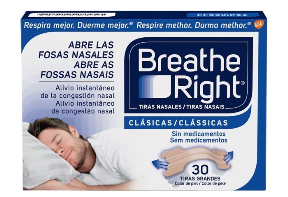Tiras Clássicas Nasais Peq/Med 30 unidades Breath Right 1