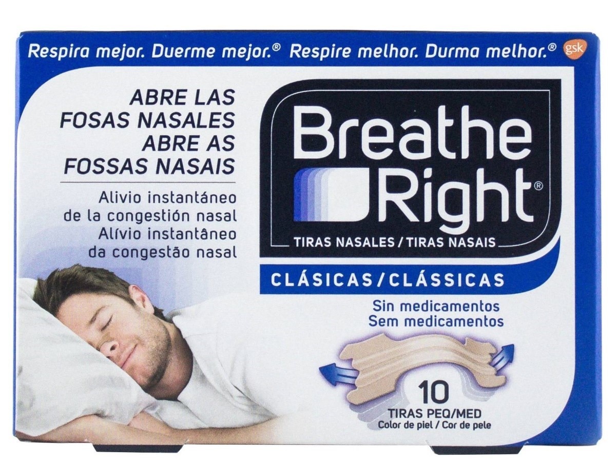 Pensos Nasais Clássicos Pequeno/Médio 10 Uni. Breathe Right 1