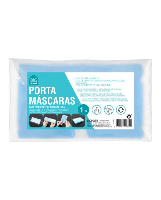Imagem 0 de Porta Máscaras Azul - 1 un.