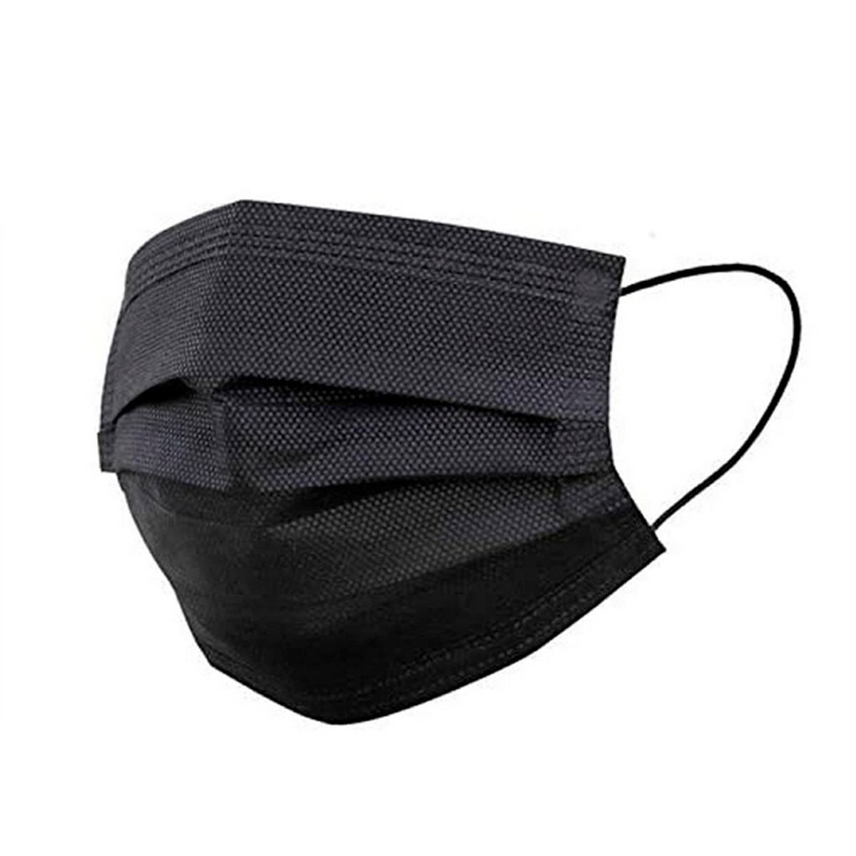 Máscara de Proteção Descartável Tipo II Preta - 50 un Preto-2