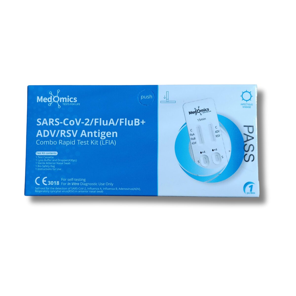 Imagem 0 de Teste 5 em 1 para deteção de Infeção Respiratória