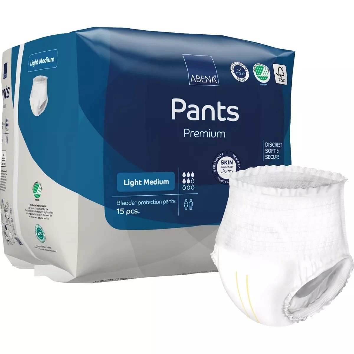 Fralda Cueca Incontinência Light M - 15 un 2