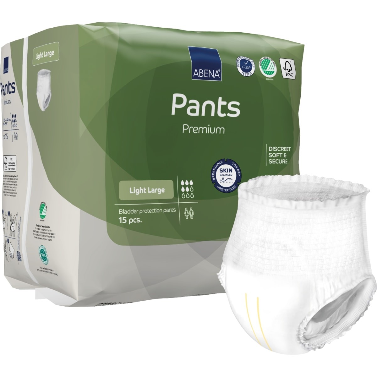 Fralda Cueca Incontinência Light L - 15 un 2