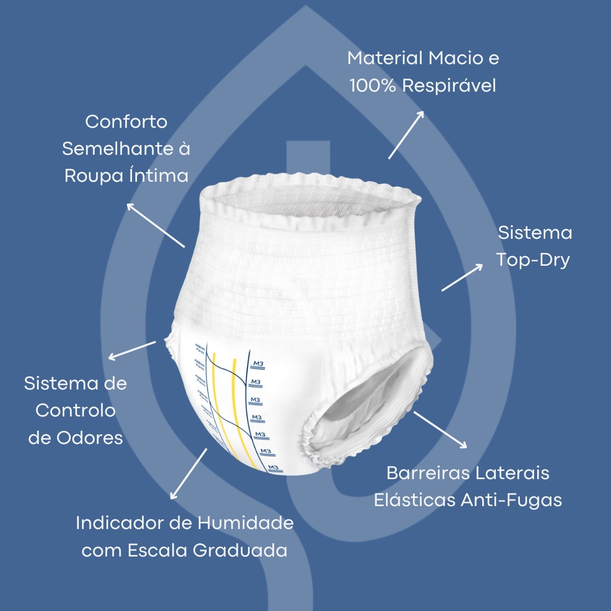 Fralda Cueca Incontinência M3 - 15 un 3