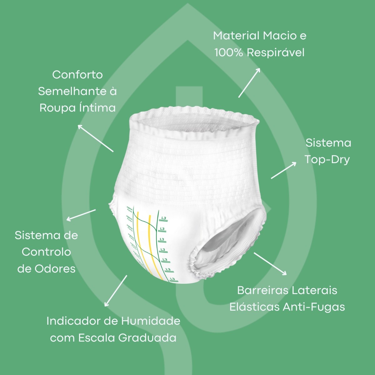 Fralda Cueca Incontinência L3 - 15 un 3