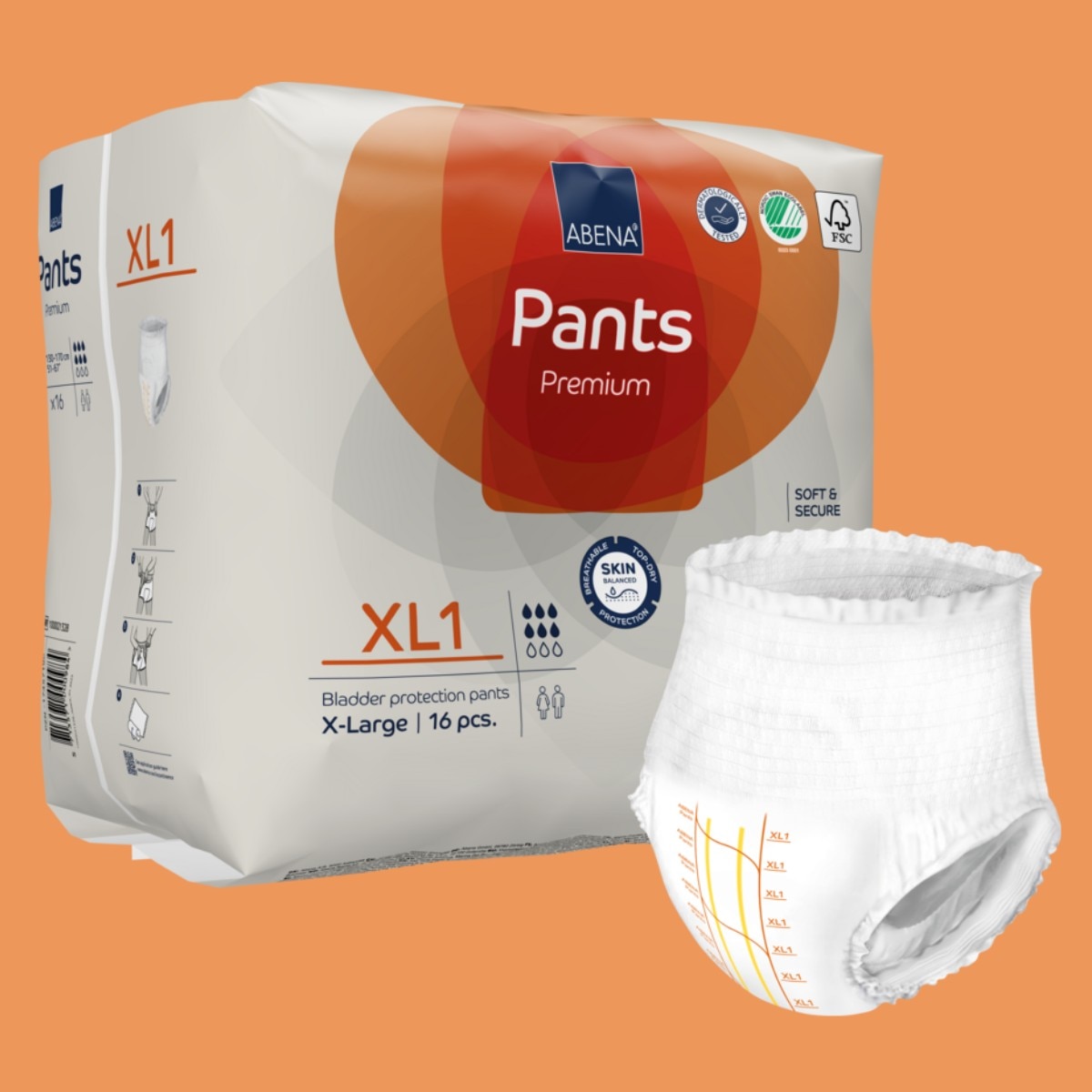 Imagem 0 de Fralda Cueca Incontinência XL1 - 16 un