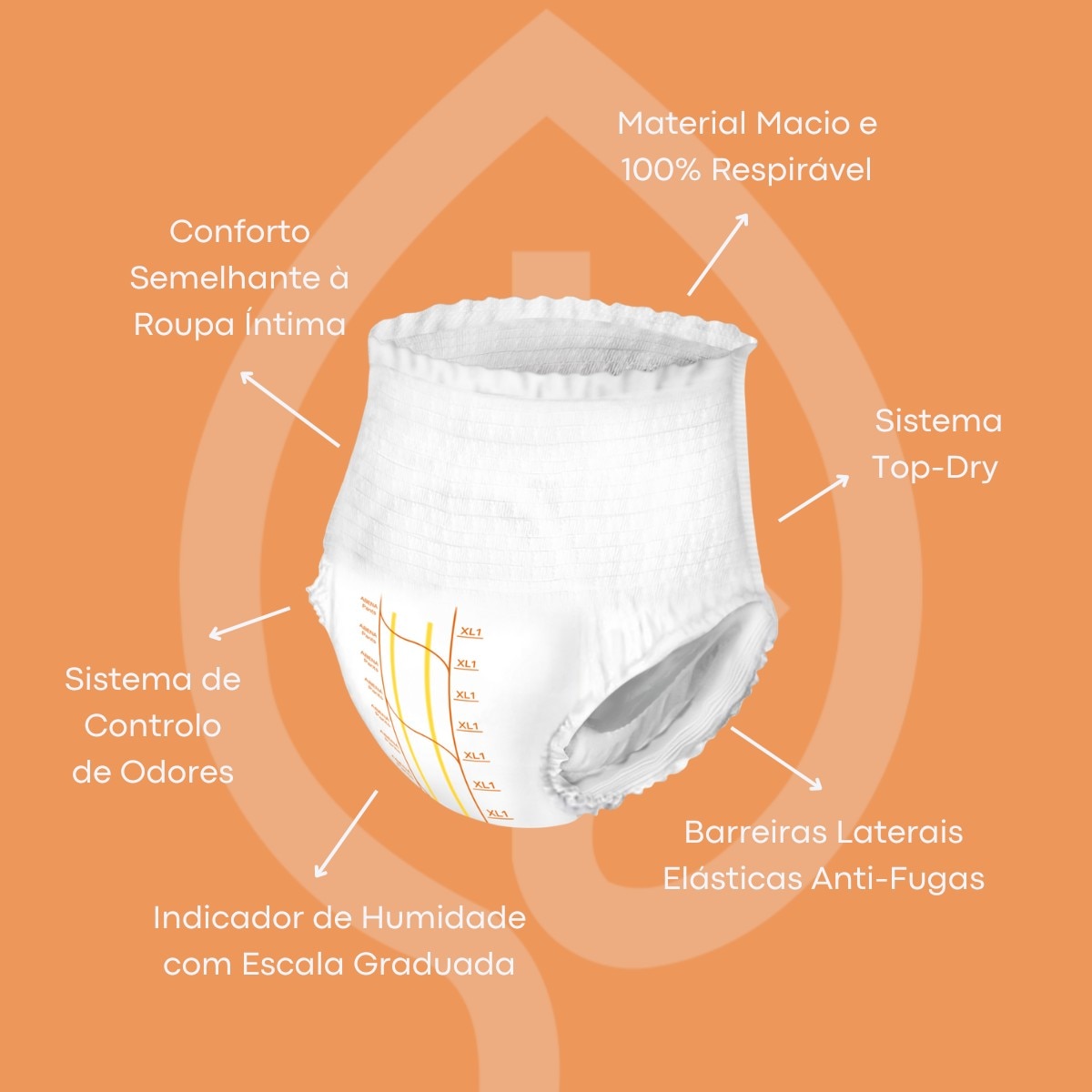 Fralda Cueca Incontinência XL1 - 16 un 3