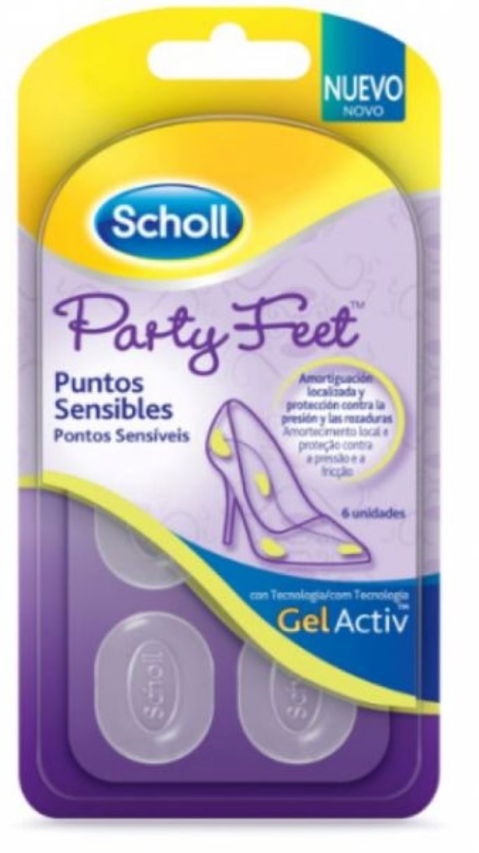 Adesivos Protetores Gelactiv Party Feet Pontos Sensíveis - 6 un 1