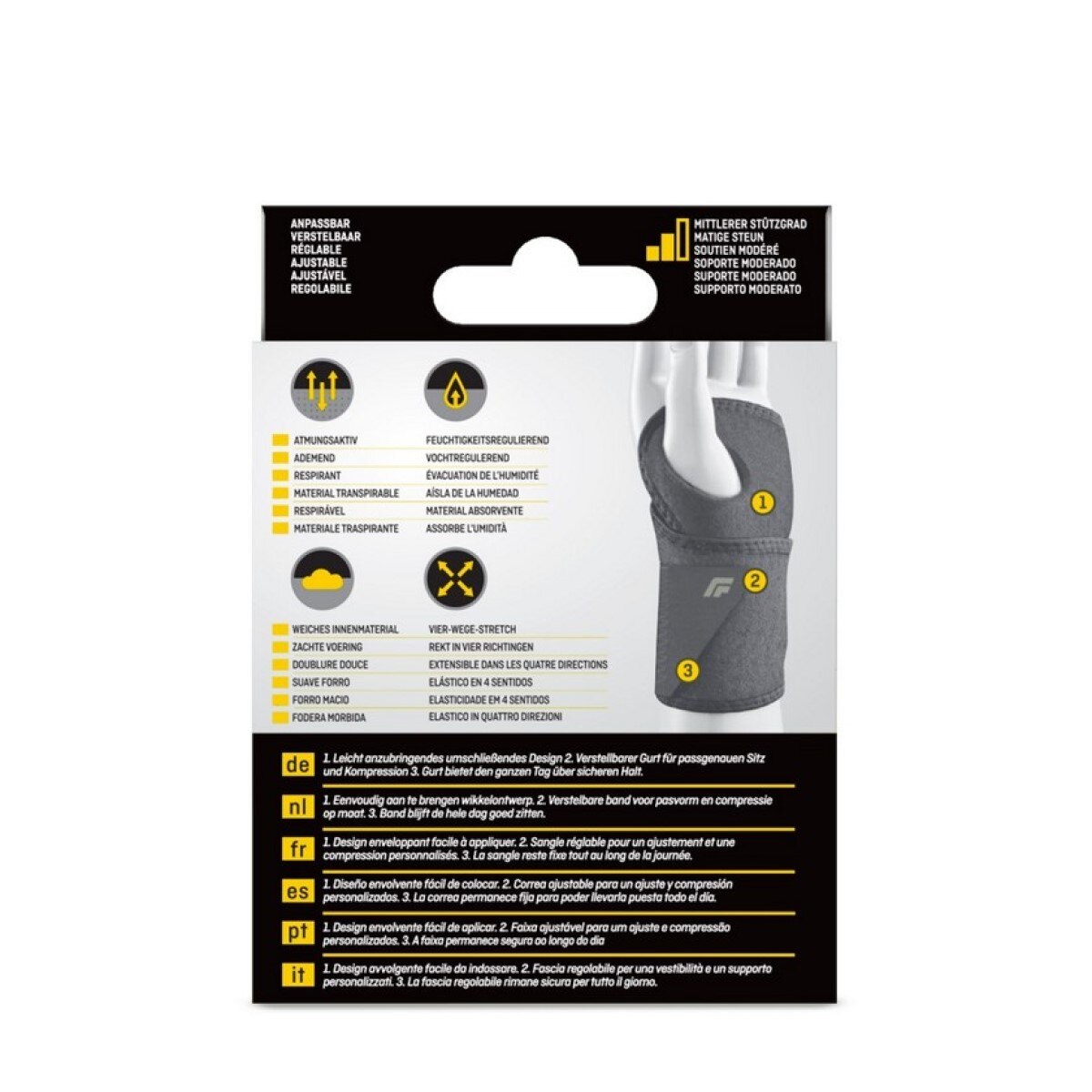Suporte para Pulso Comfort Fit 04036 Ajustável - 1 un 2