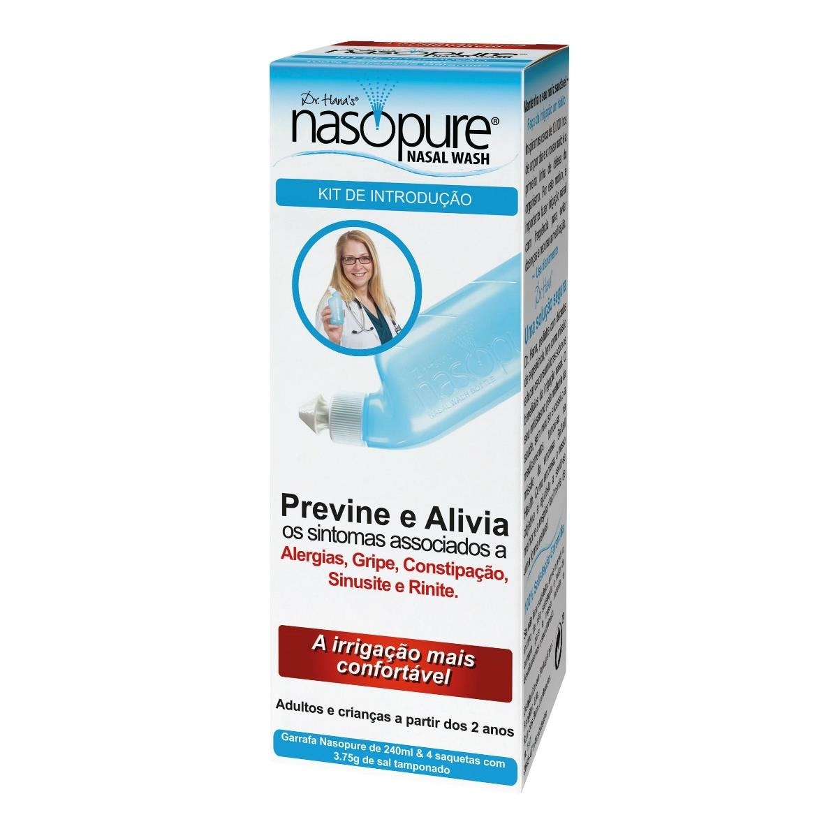 Sistema de Irrigação Nasal 240ml Nasopure 1