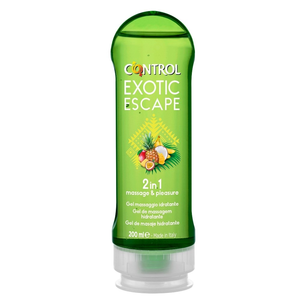 Gel de Massagem 2 in 1 Exotic Escape 200ml Control 1