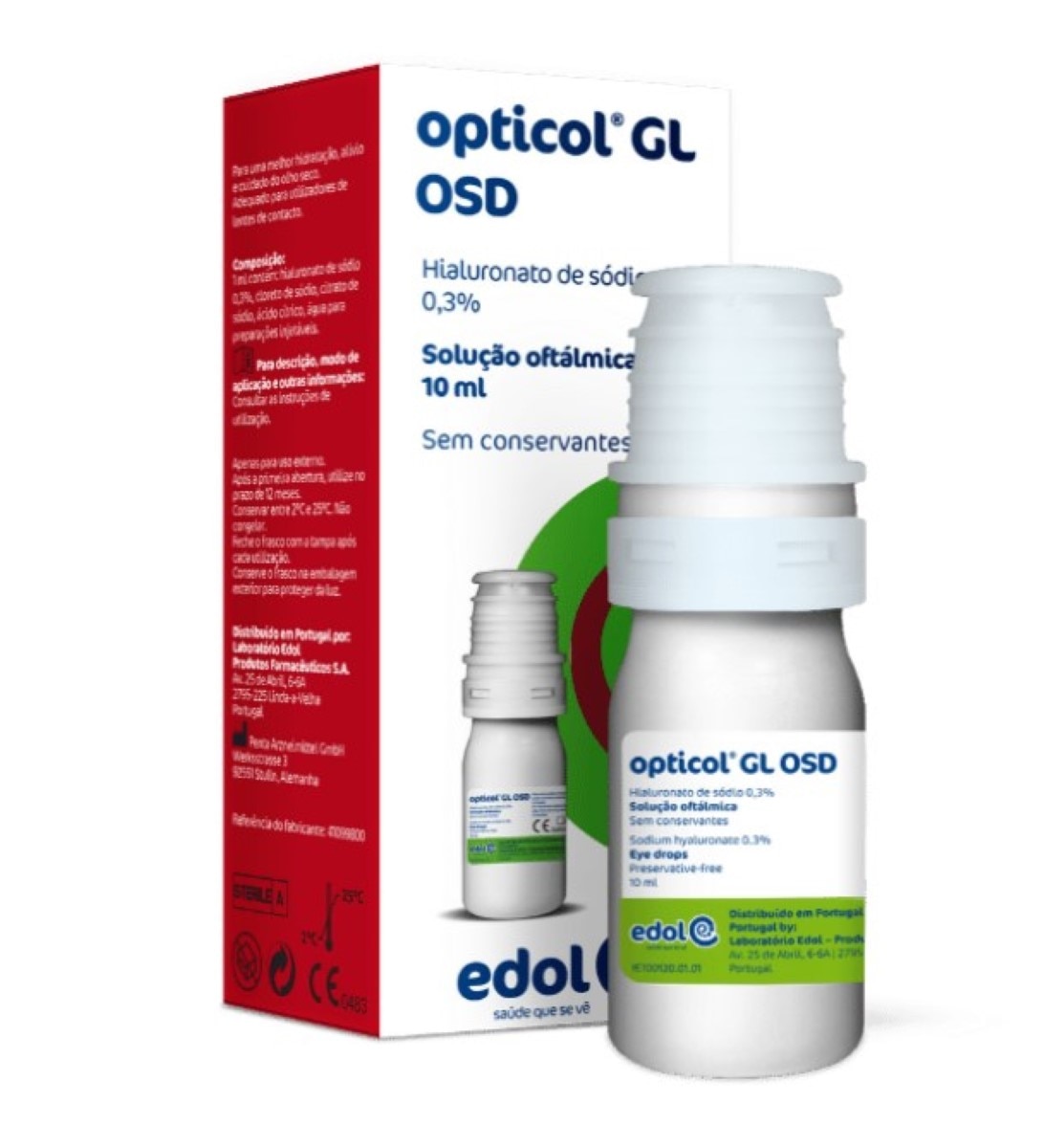 Imagem 0 de Solução Oftálmica Opticol GL OSD Gotas 10ml Opticol