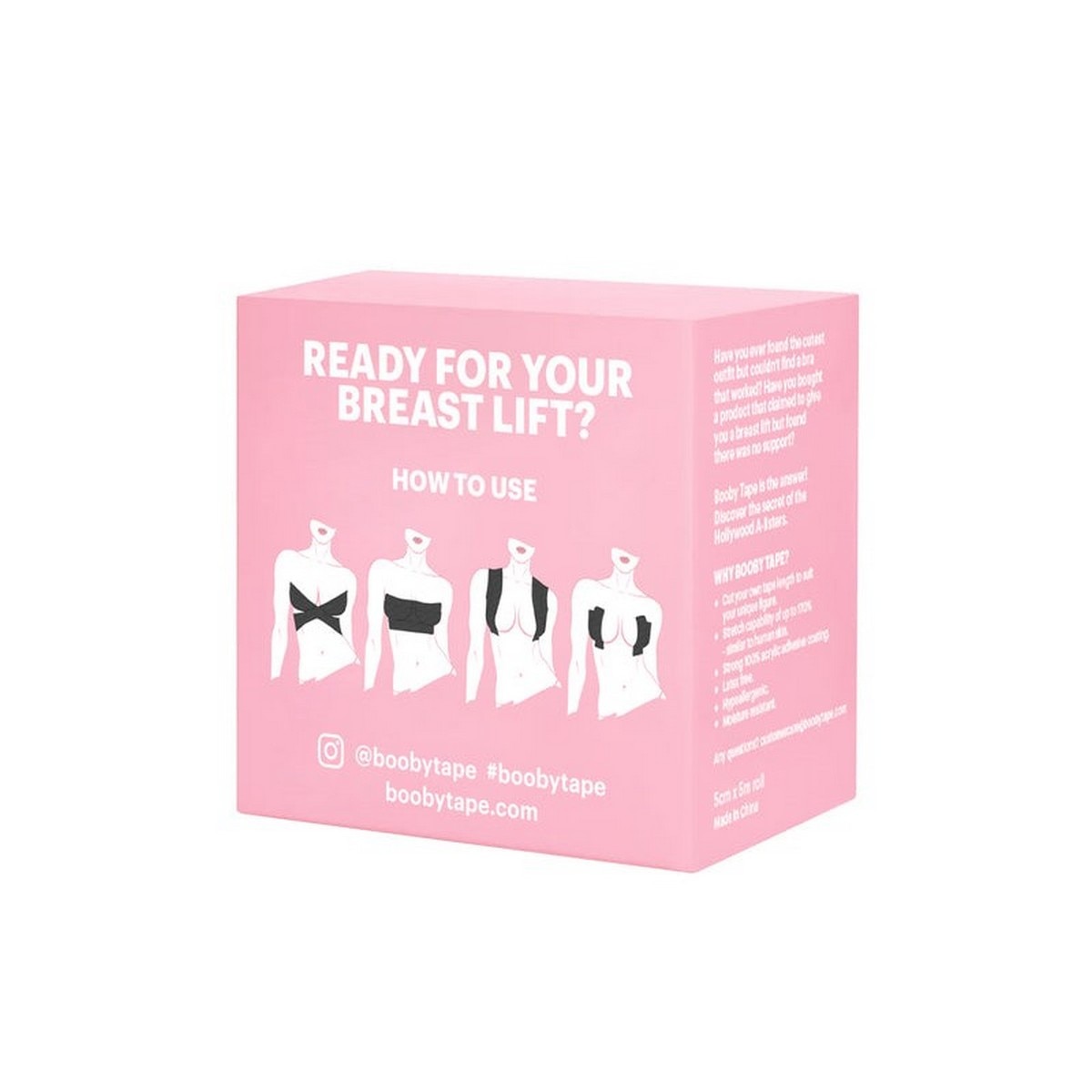 Fita Booby Tape - 5 m Branco-3
