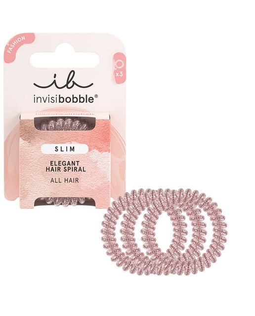 Imagem 0 de Elástico de Cabelo Slim Pink Monocle - 3 uds.