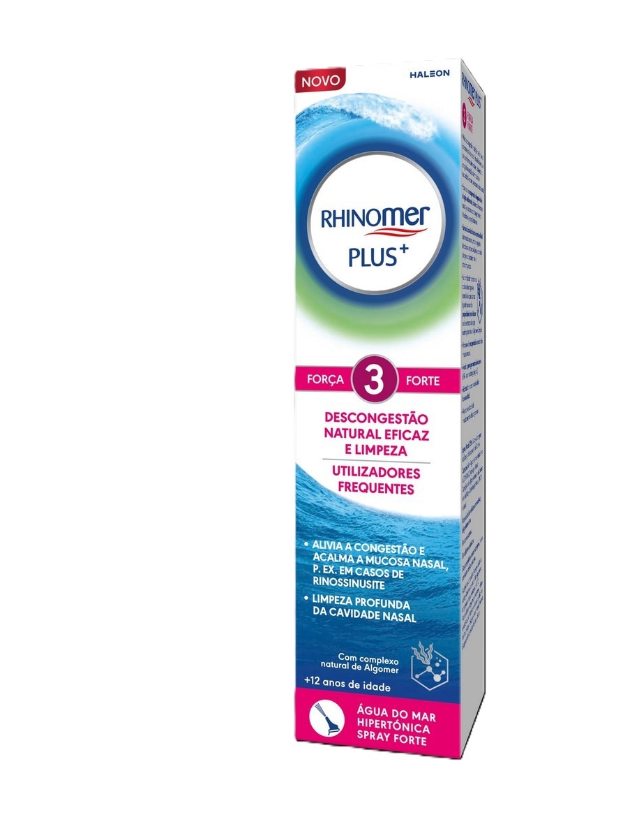 Imagem 0 de Rhinomer Plus+ Nasal Força 3 Spray Água do Mar
