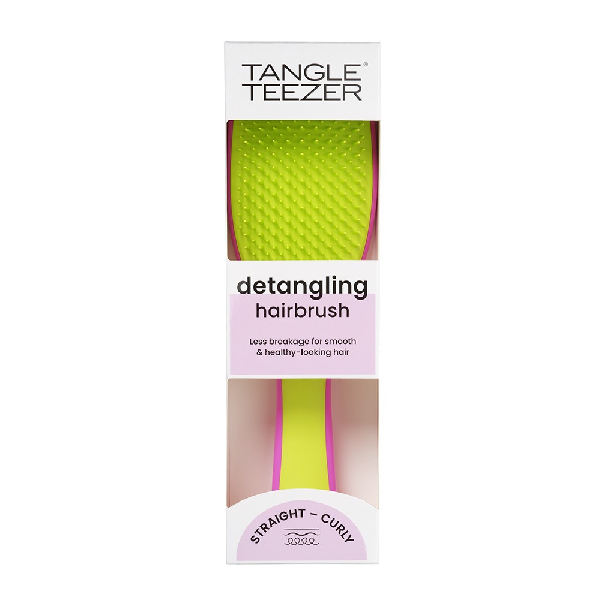 Escova Ultimate Detangler - Pink & Cyber Lime 1