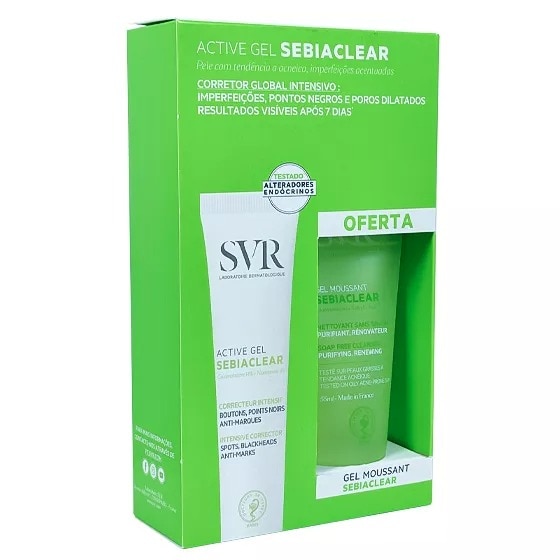 Imagem 0 de Coffret Sebiaclear Active Gel-Crema Corrector Intensivo + Gel Moussant Limpiador sin Jabon