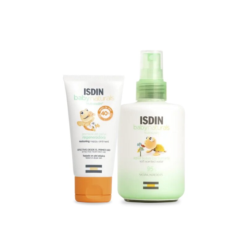 Coffret ISDIN BabyNaturals Pomada Regeneradora Zn40 + Água Perfumada 2