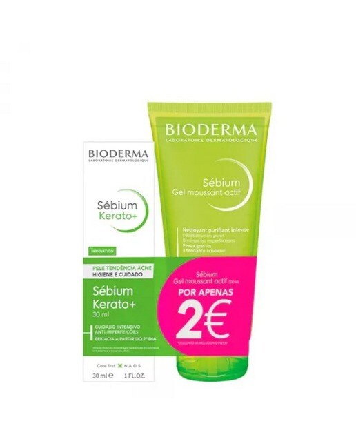 Imagem 0 de Kit Sébium Kerato+ 30 ml Com Oferta de Sébium Gel Moussant Actif 200 ml Por 2€
