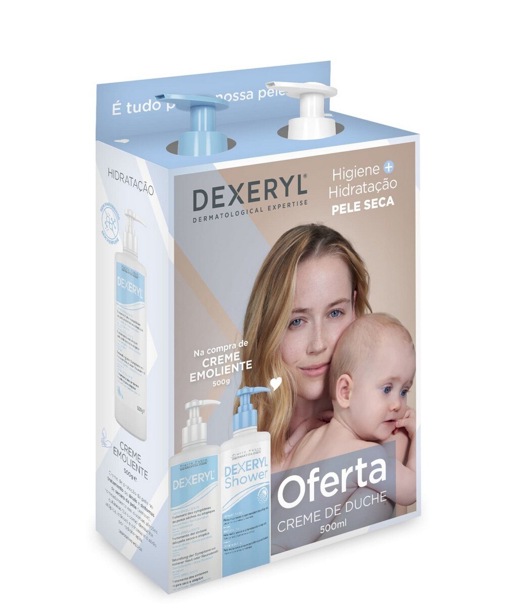 Imagem 0 de Kit Dexeryl Hidratação + Higiene - 2x500 ml