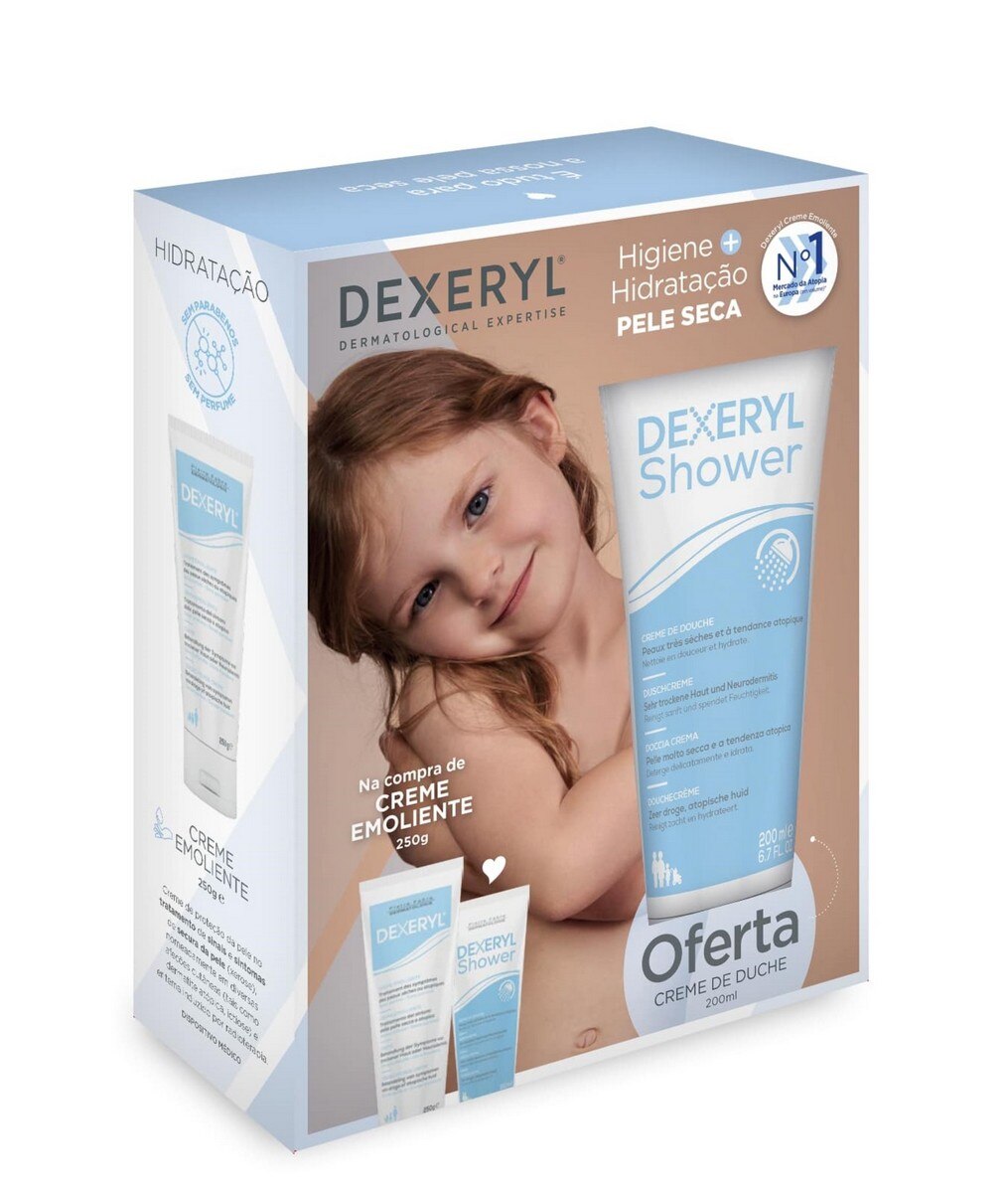 Imagem 0 de Kit Dexeryl Hidratação + Higiene - 250 g + 200 ml