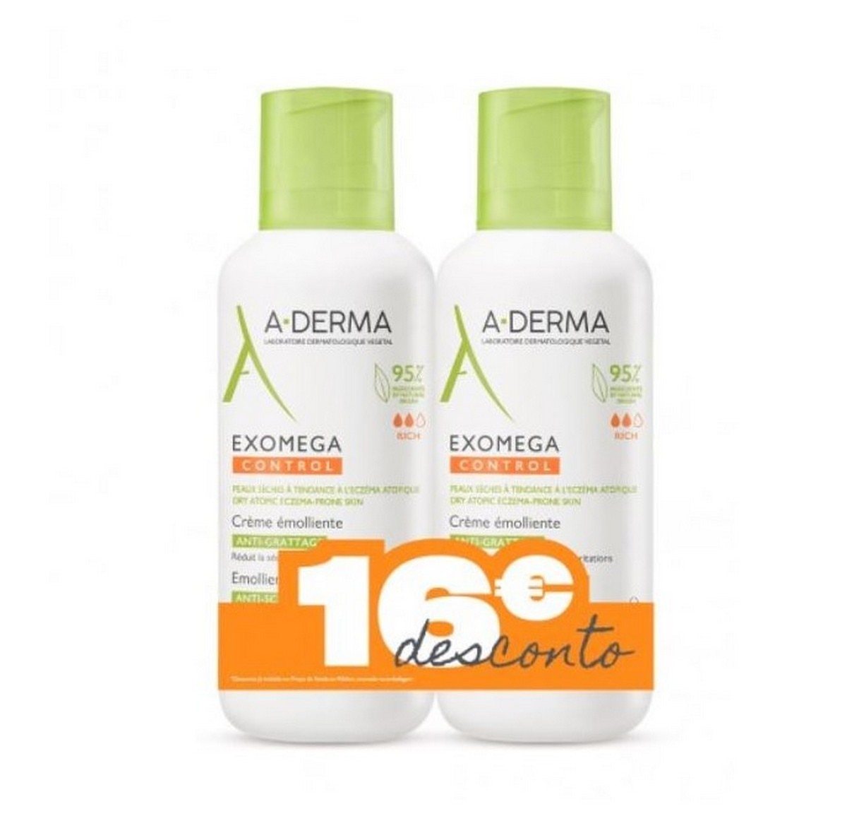 Imagem 0 de Duo Exomega Control Creme Emoliente - 2x400 ml
