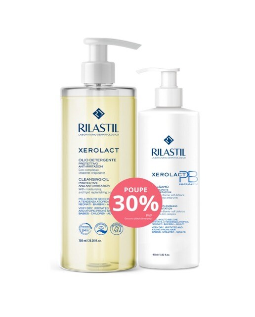 Kit Xerolact Bálsamo PB + Óleo Lavante 1