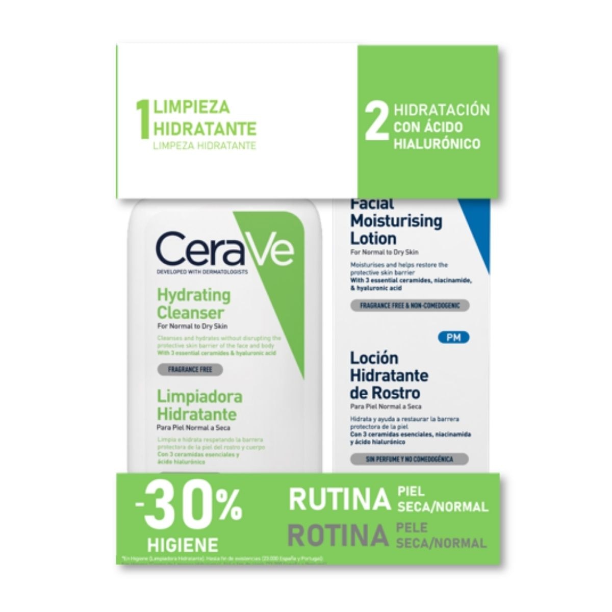 Imagem 0 de Pack Creme Hidratante de Limpeza 473ml + Loção Facial Hidratante 52ml