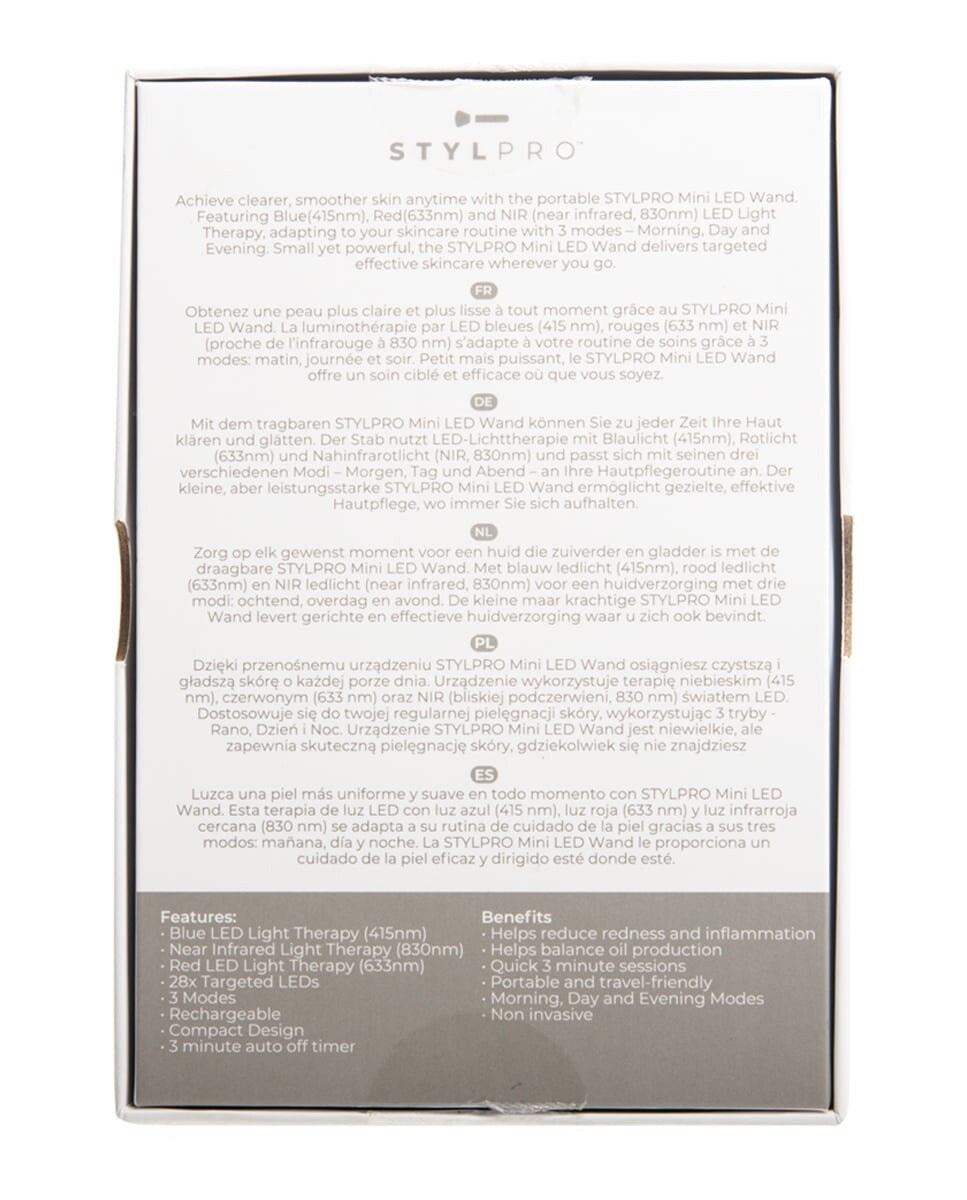 Aparelho Facial para Imperfeições Mini LED Wand 8