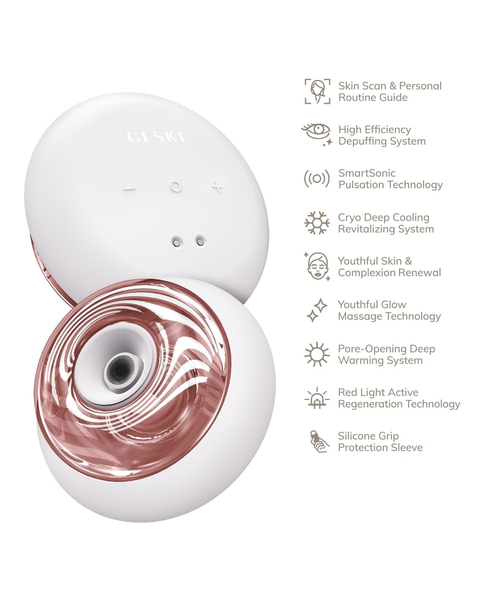 Massajador Corporal Sonic Cool & Warm Face and Body Massager 9 in 1 White Rose 3