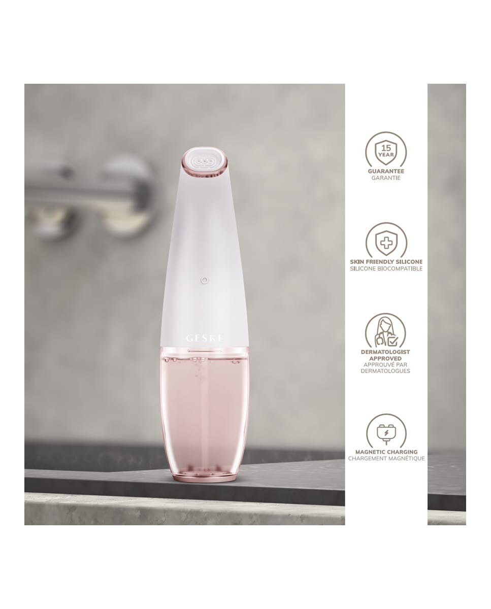 Dispositivo de Limpeza Facial Aqua-Stream Face Cleanse 8 in 1 White Rose 5