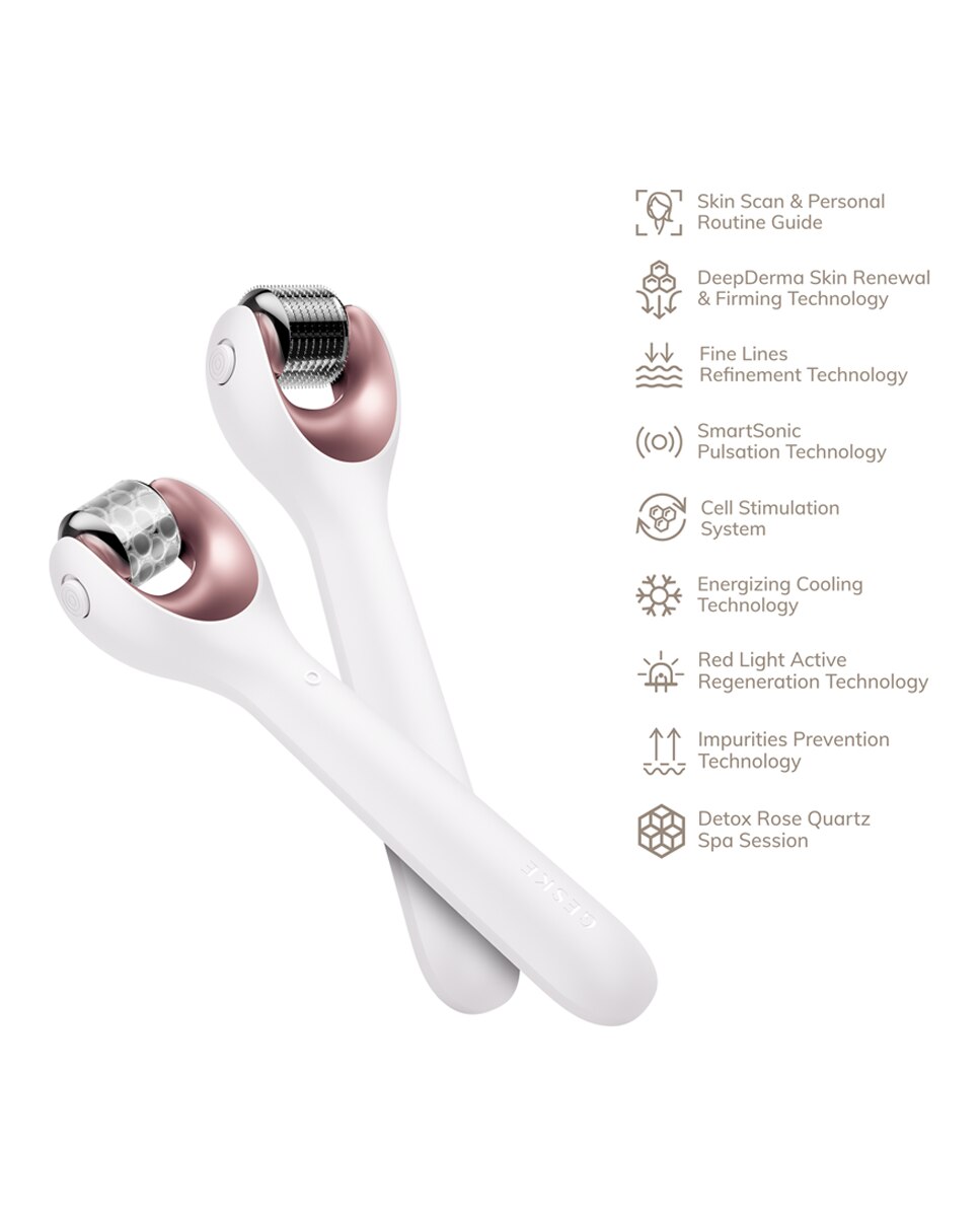 Dispositivo Facial MicroNeedle Face Roller | 9 in 1 | White Rose Gold 3
