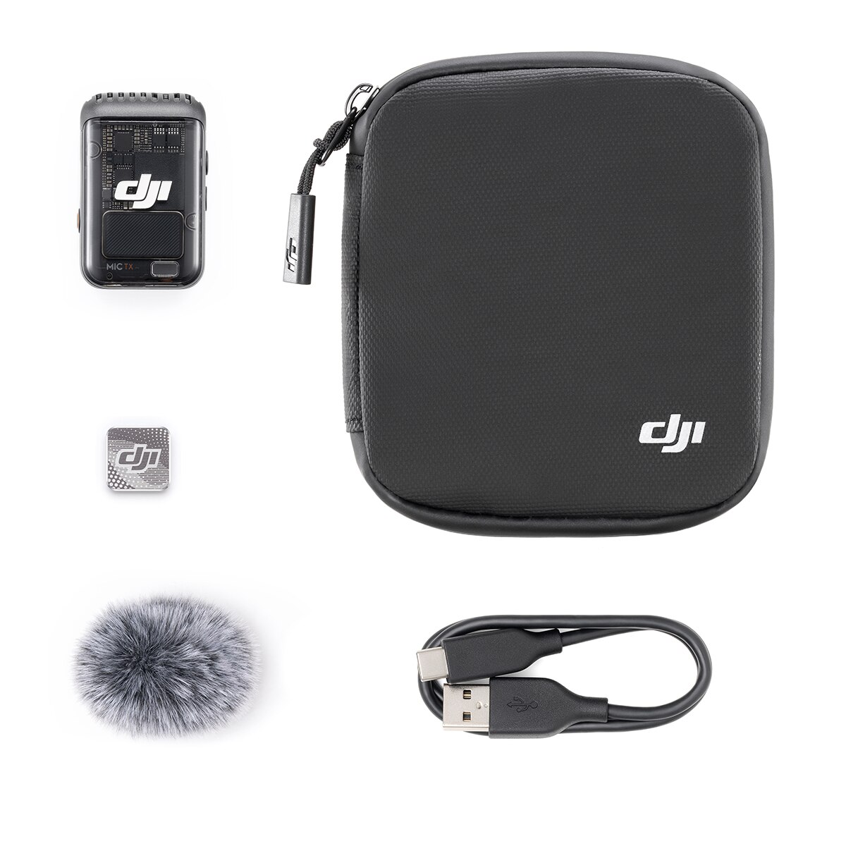 Recondicionado - Grade B - Transmissor DJI Mic 2 - Preto Preto-2