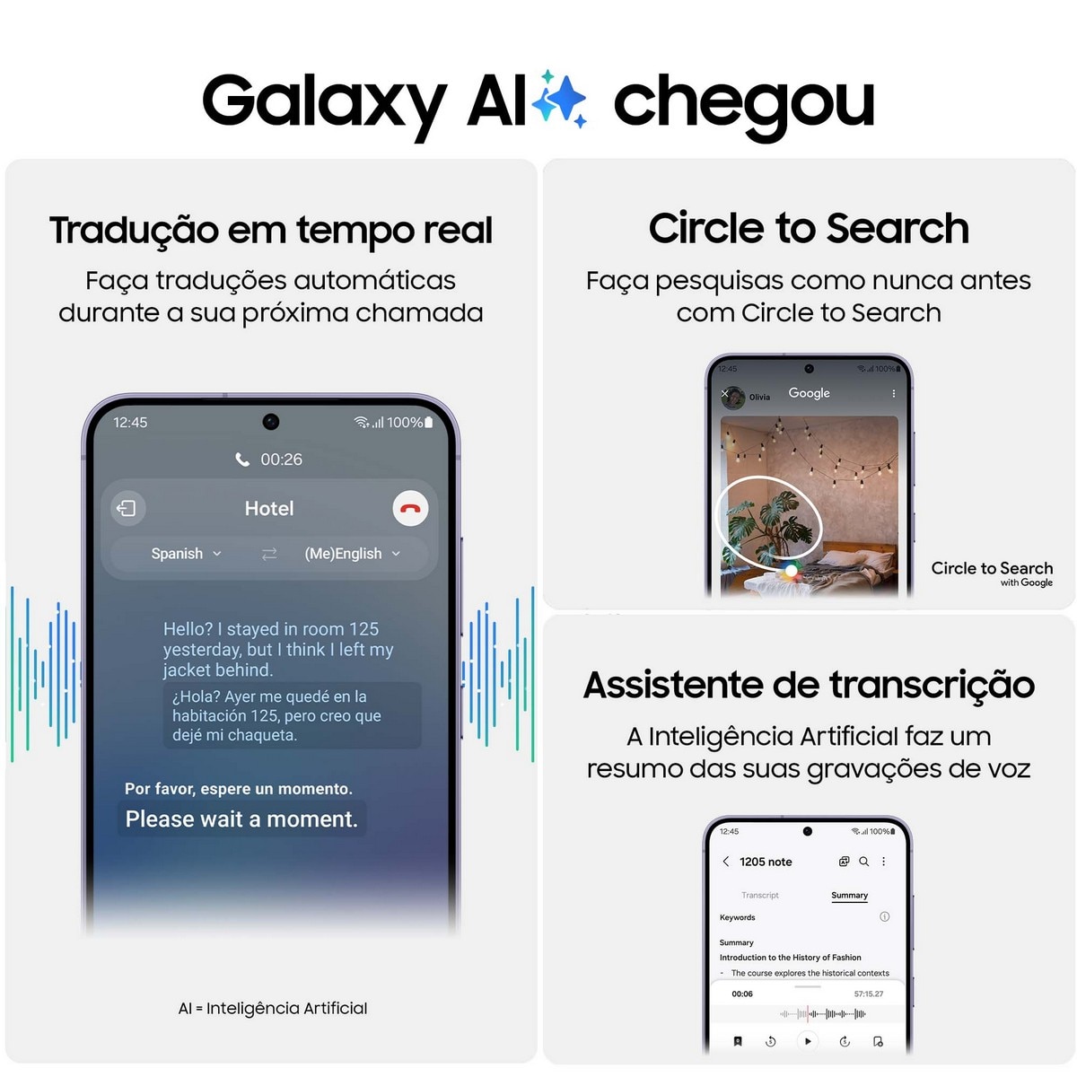 Recondicionado - Grade A - Smartphone Samsung Galaxy S24 Plus 12GB + 256 GB Cinzento-3