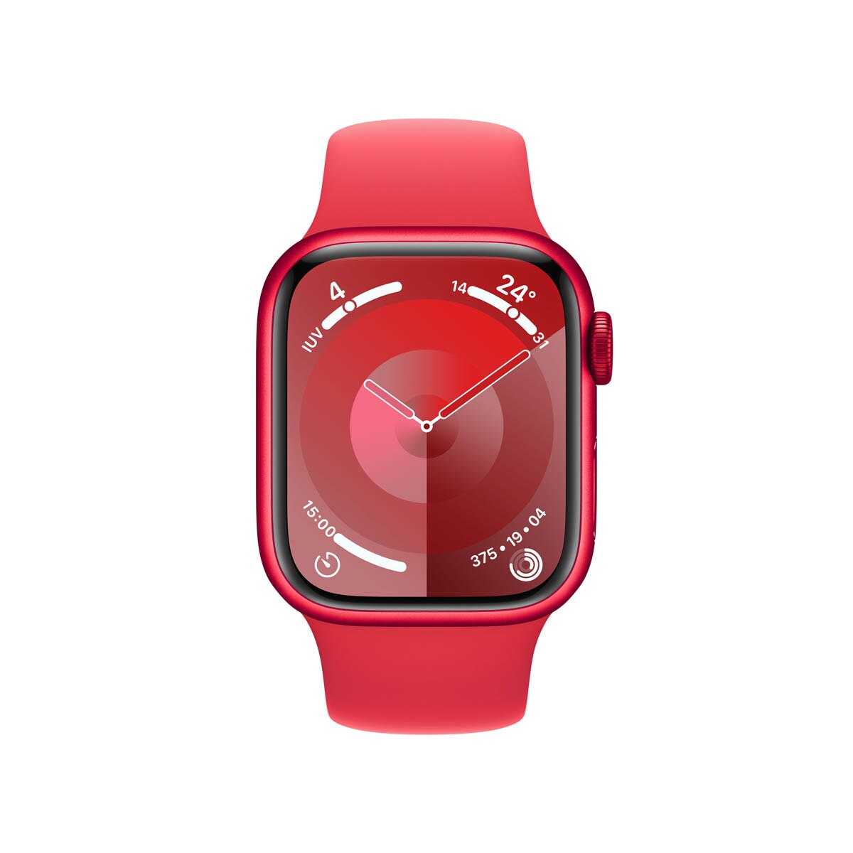 Recondicionado - Grade A - Apple Watch Series 9 GPS 41mm - Alumínio (Product) Red , Bracelete Desportiva (Product) Red - S/M Vermelho-2